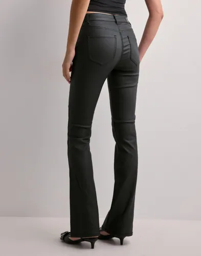 Only - Sort - Onlblush Mid Flared Coated Pnt Noos