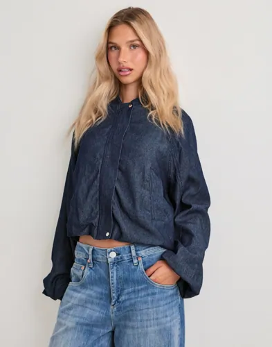 Vero Moda - Blå - Vmliara Ls Bomber Wvn Exp