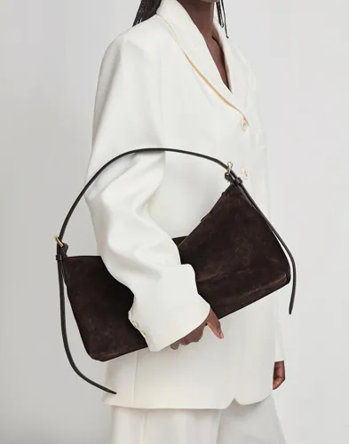 ATP ATELIER - Brun - Castellare Suede Vacchetta Bag