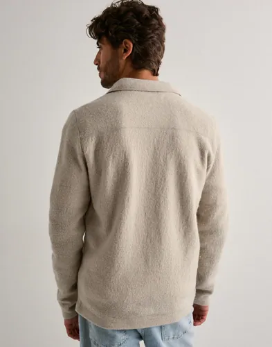 Selected Men Slhnealy Ls Knit Workwear Cardigan Overshirts herr – bild 3