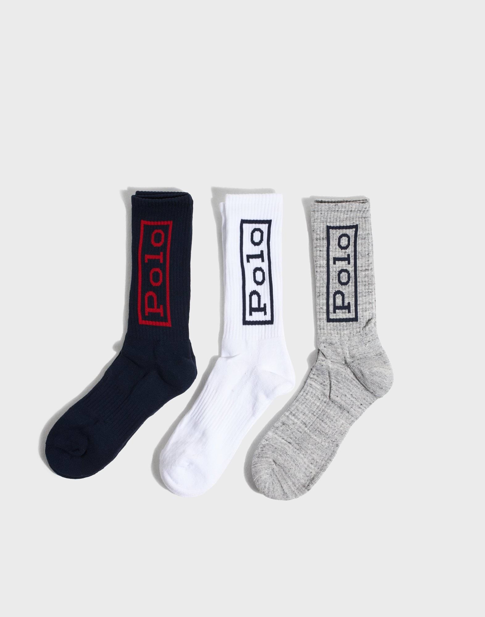 ORGNL LOGO-CREW SOCK-3 PACK