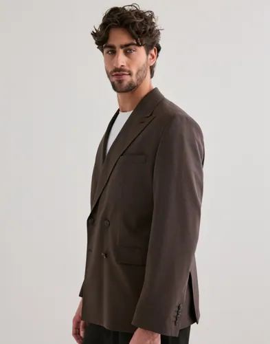 Selected Men Slhreg-Theo Wool Blend Db Blz Kavajer vinterjackor herr – bild 2