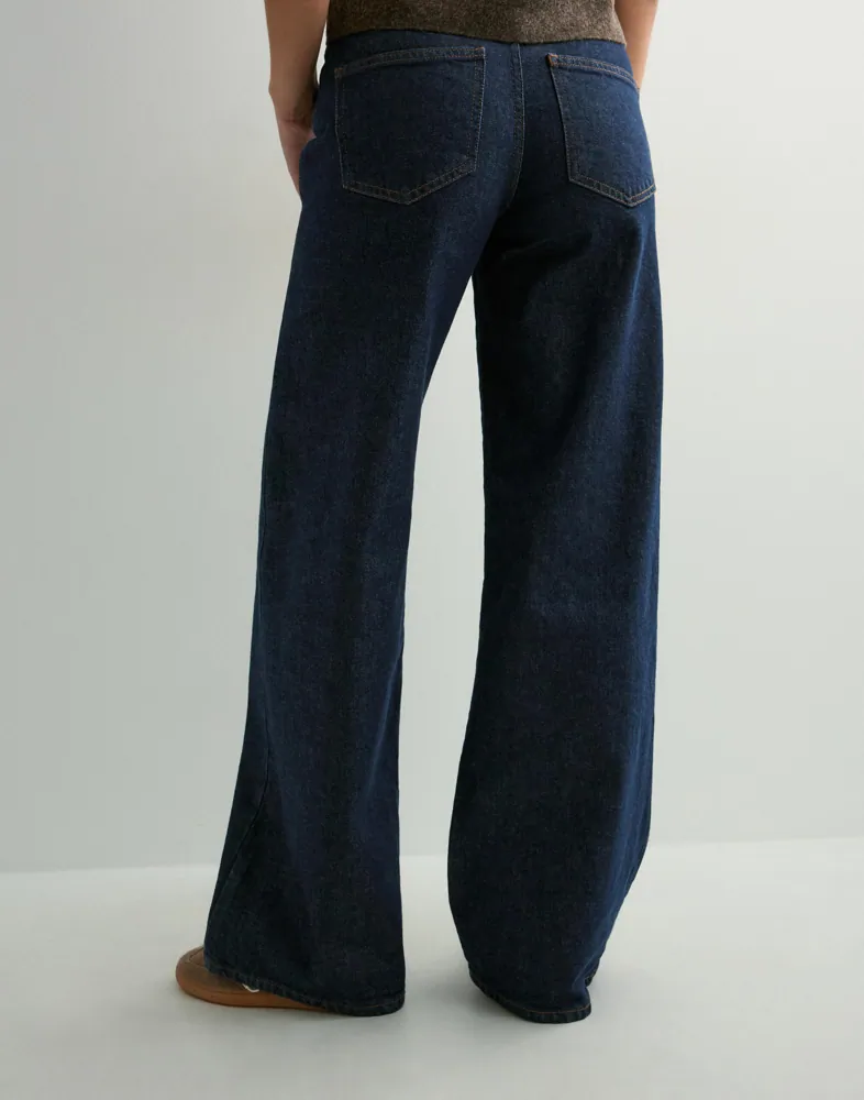 PIECES Pcselma Lw Wide Jeans Rinse Noos Bc dam – bild 2