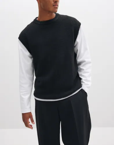 Jack & Jones Jjsoho Ollie Knit Vest Stickade västar Svart
