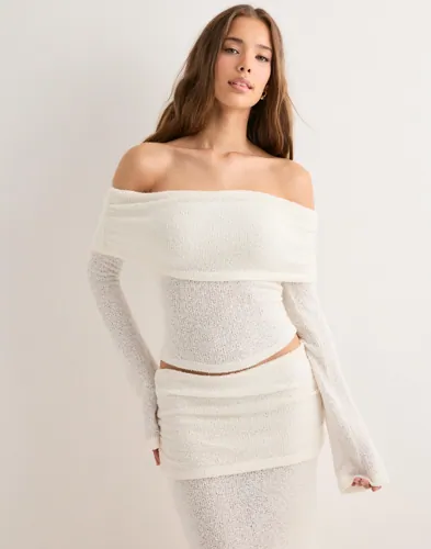 Nelly - Hvid - Luxe Texture LS Top