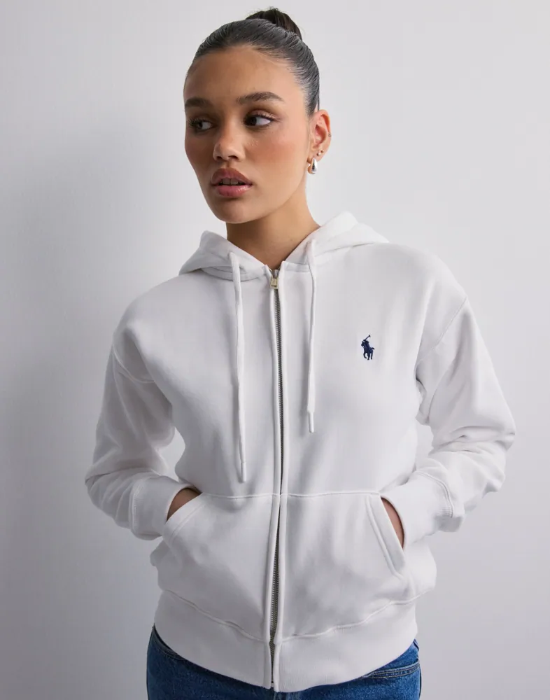 Buy Polo Ralph Lauren LS ZIP HD-LONG SLEEVE-KNIT White