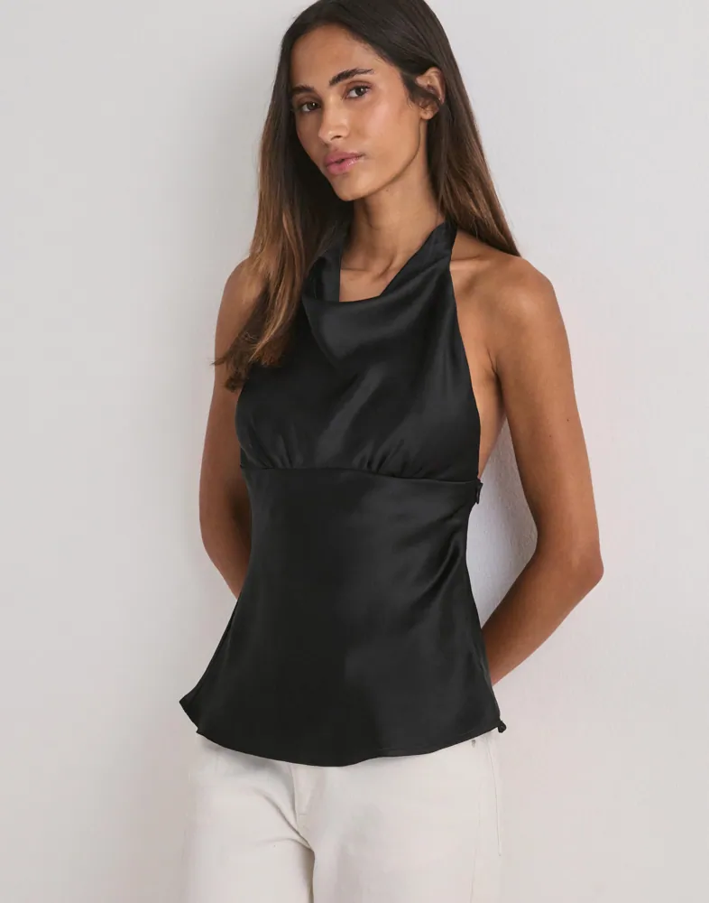 Drapy Satin Top