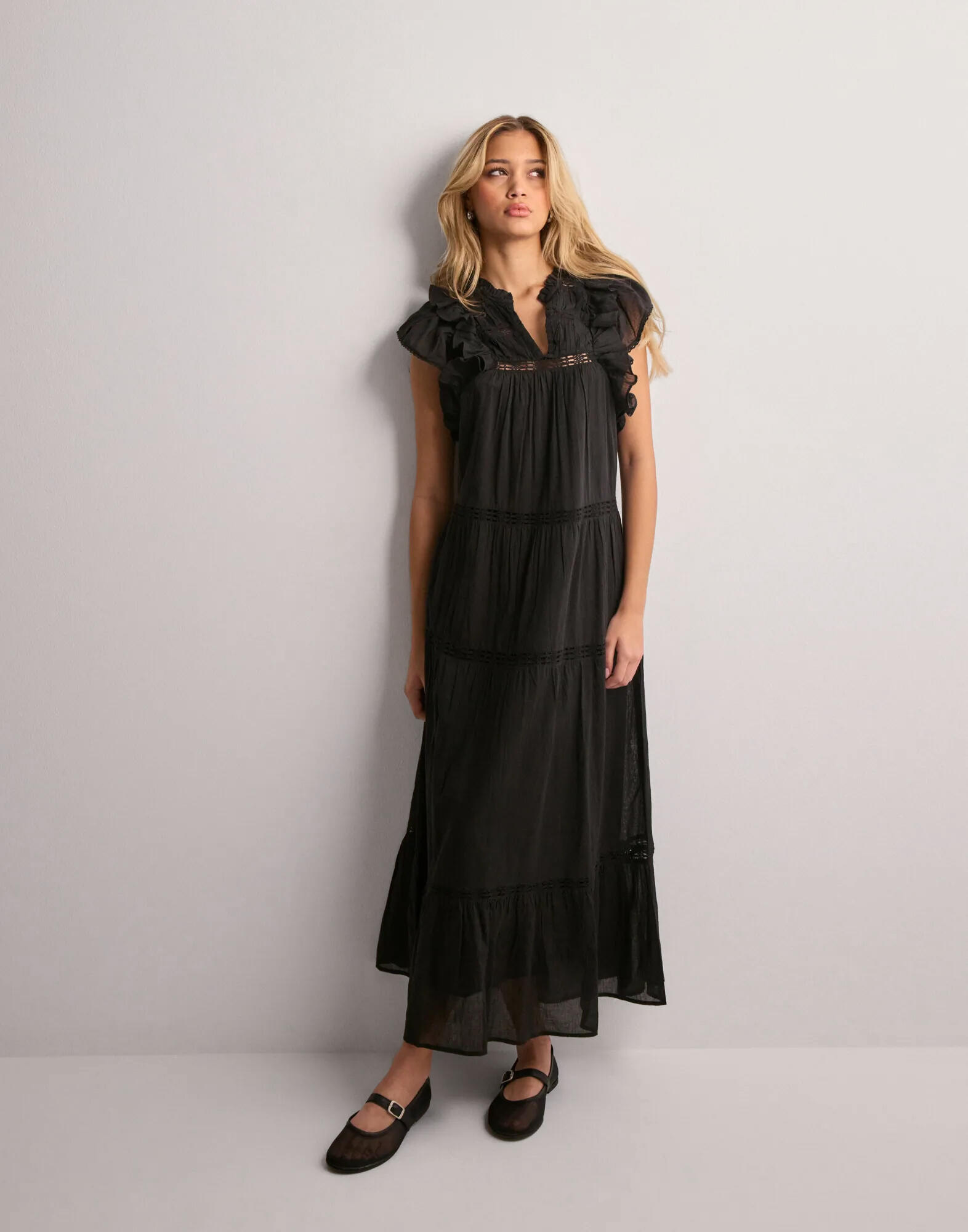 Neo Noir - Birgitte Print Flower Dress 168731 - 121 - Off White