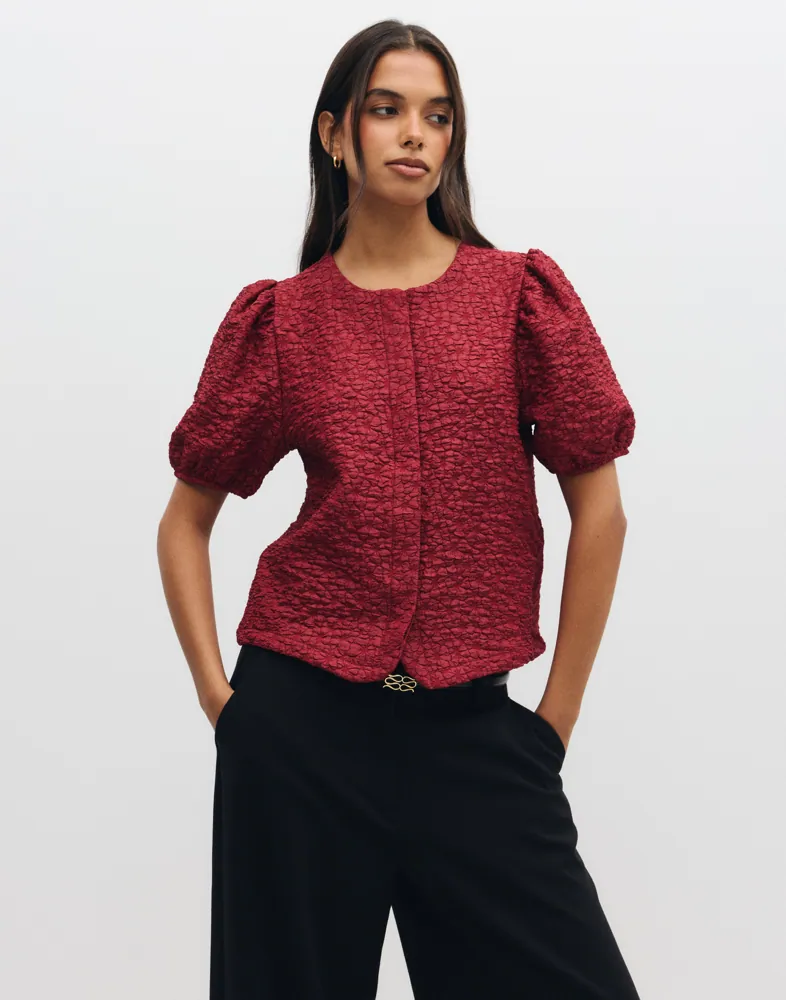 Vmmerle Ss Puff Cardigan Jrs Ret