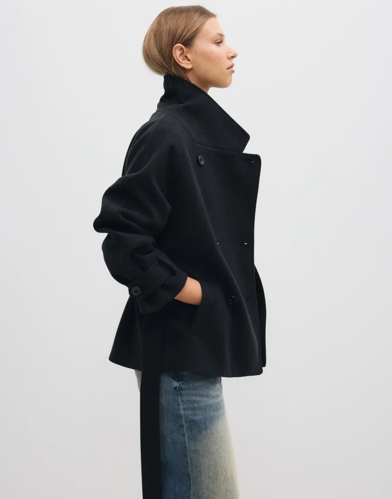 Nelly Short Warm Trench Coat kappor & rockar dam – bild 3