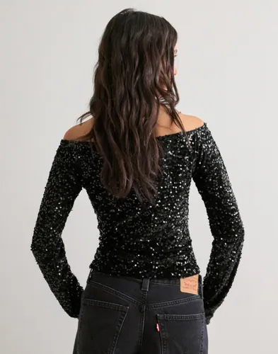 PIECES Pckam Ls Offshoulder Top Jrs Bc toppar dam – bild 3