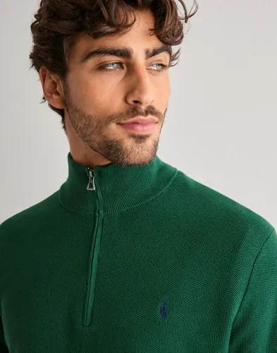 Polo Ralph Lauren Mesh-Knit Cotton Quarter-Zip Sweater Half zip stickade tröjor herr – bild 3