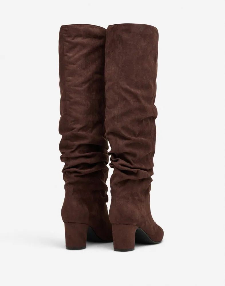 Nelly Scrunch Pointy Block Boot kängor & boots dam – bild 3