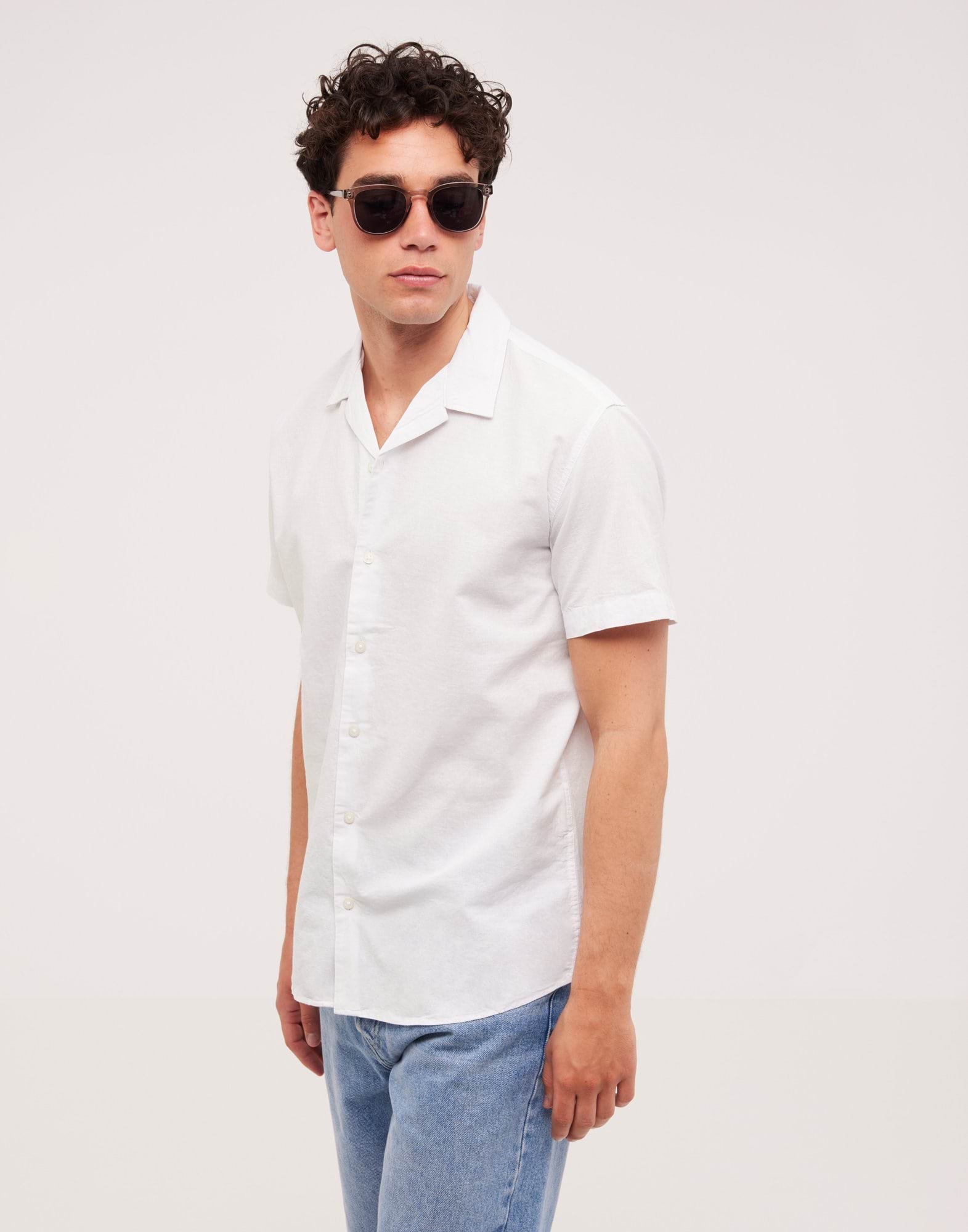 SLHREGNEW-LINEN SHIRT SS RESORT W