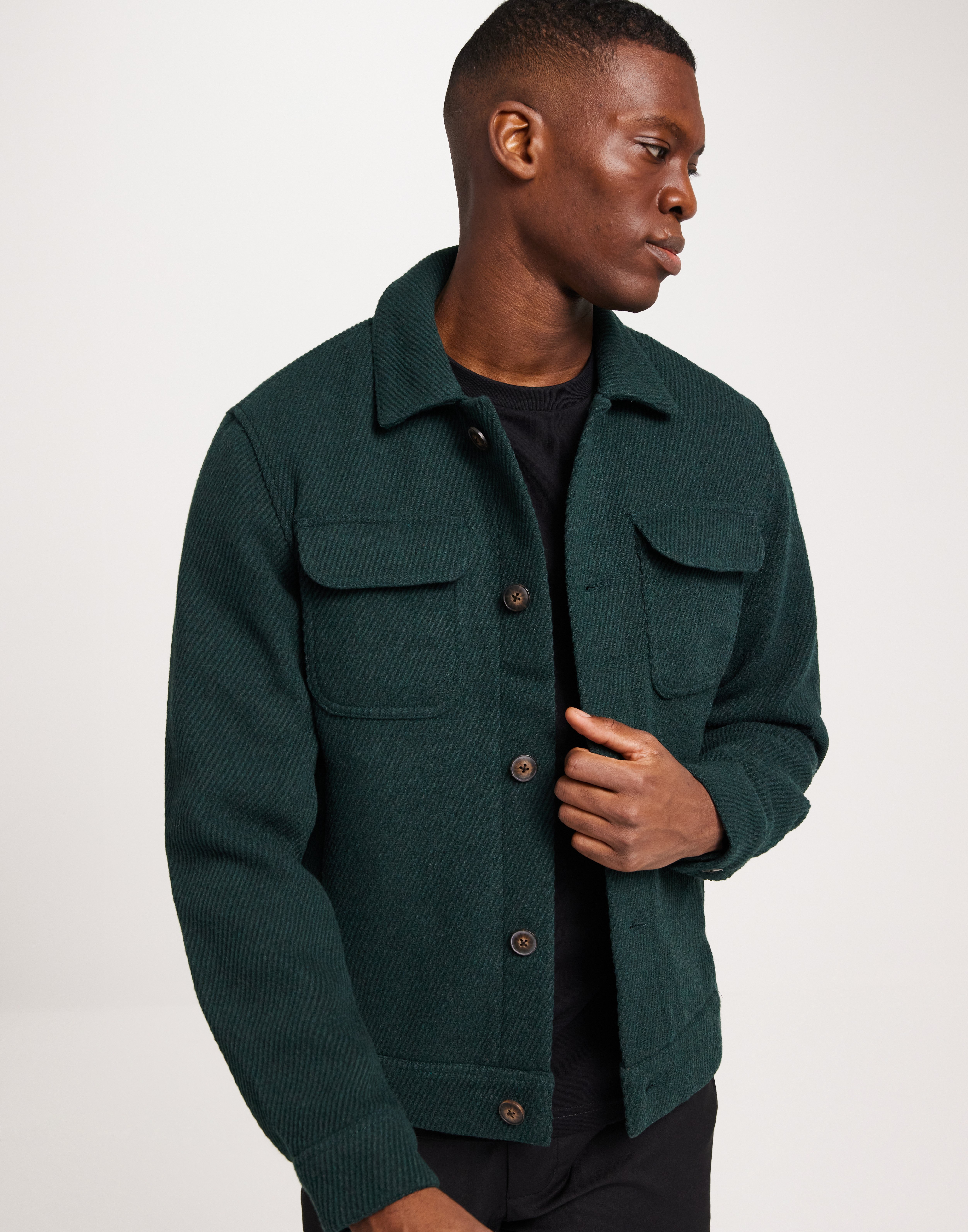 Buy Les Deux Nash 2.0 Wool Hybrid Jacket Pine NLYMAN