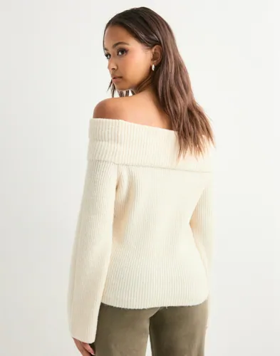 VERO MODA Vmaries Ls Offshoulder Pullover Bf stickade tröjor dam – bild 3