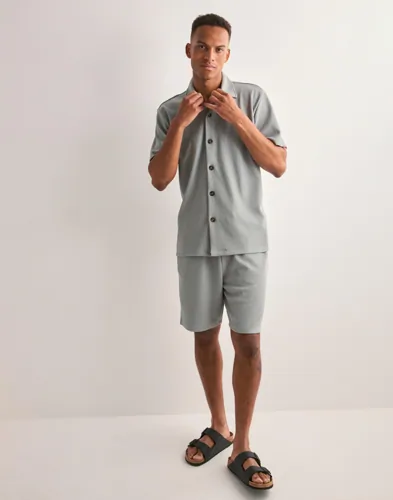 Selected Men Slhloose-Plisse Resort Ss Shirt Ex Kortärmade skjortor herr – bild 3