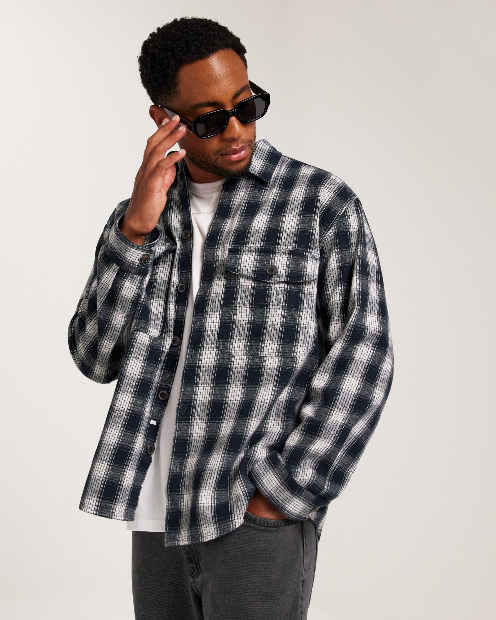 SLHLOOSEMASON-FLANNEL OVERSHIRT NOO