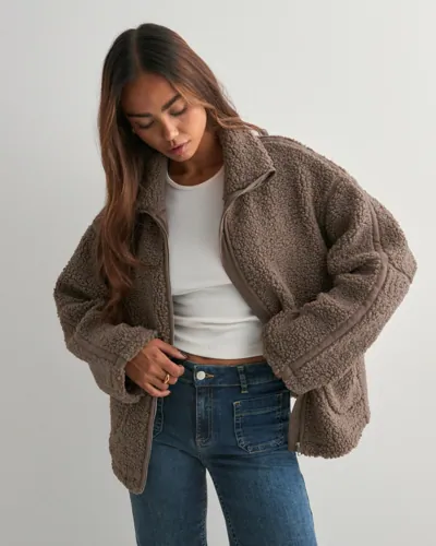 Nelly - Brun - Pile Jacket