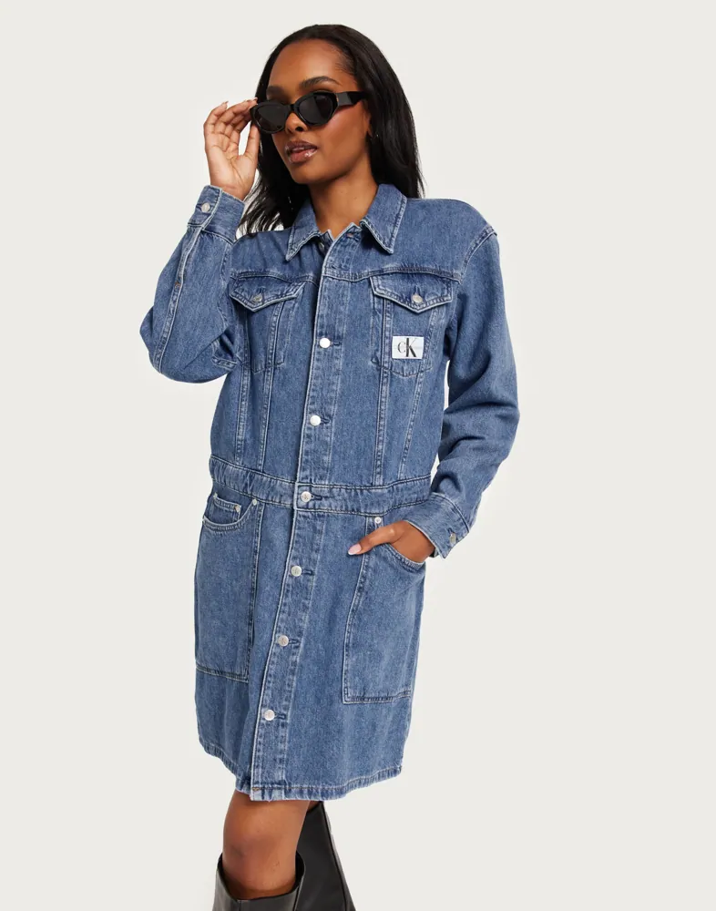 Buy Calvin Klein Jeans TRUCKER DRESS - Denim Medium | Nelly.com