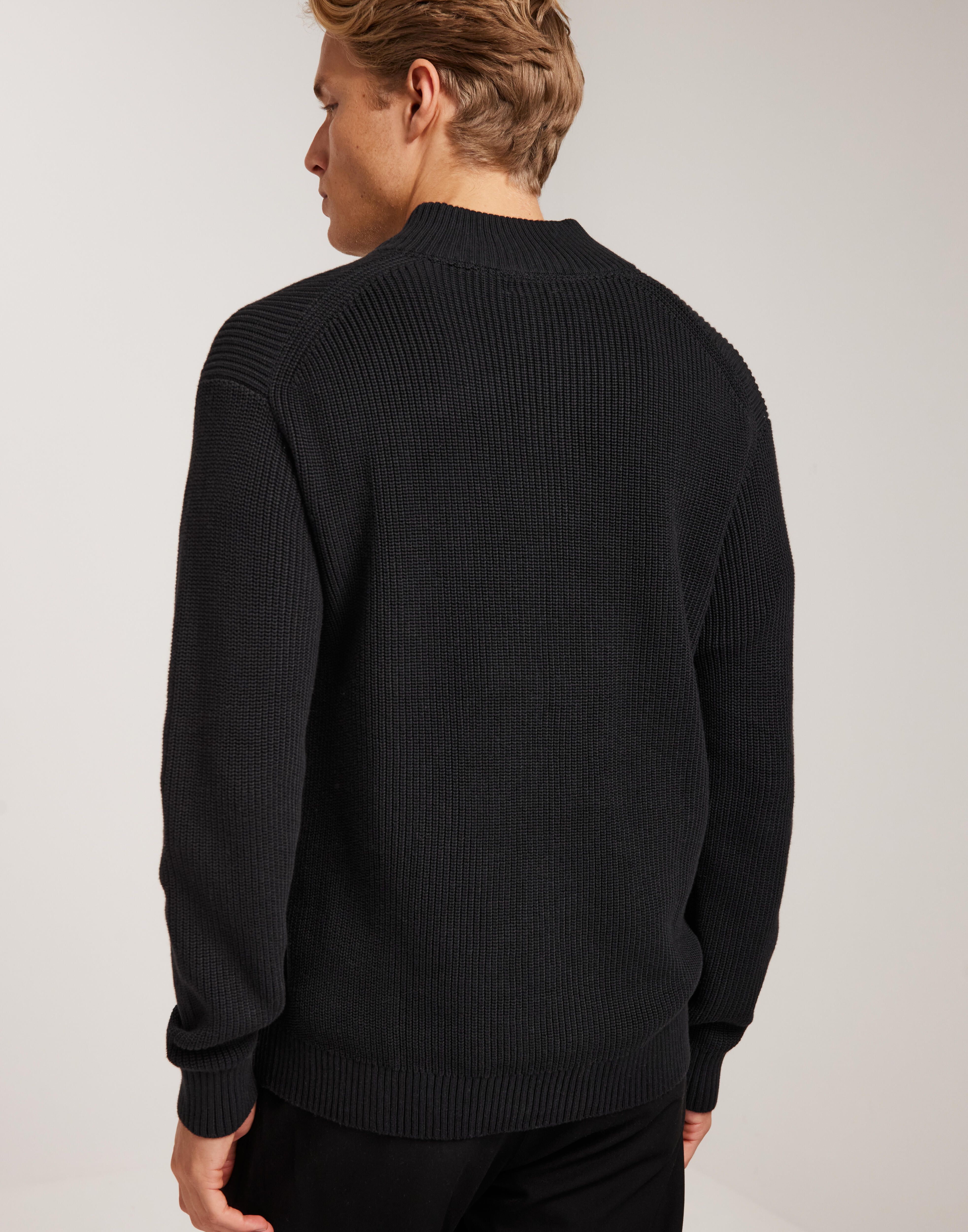Buy Calvin Klein Jeans MIXED STITCH HALF ZIP - Ck Black | NLYMAN
