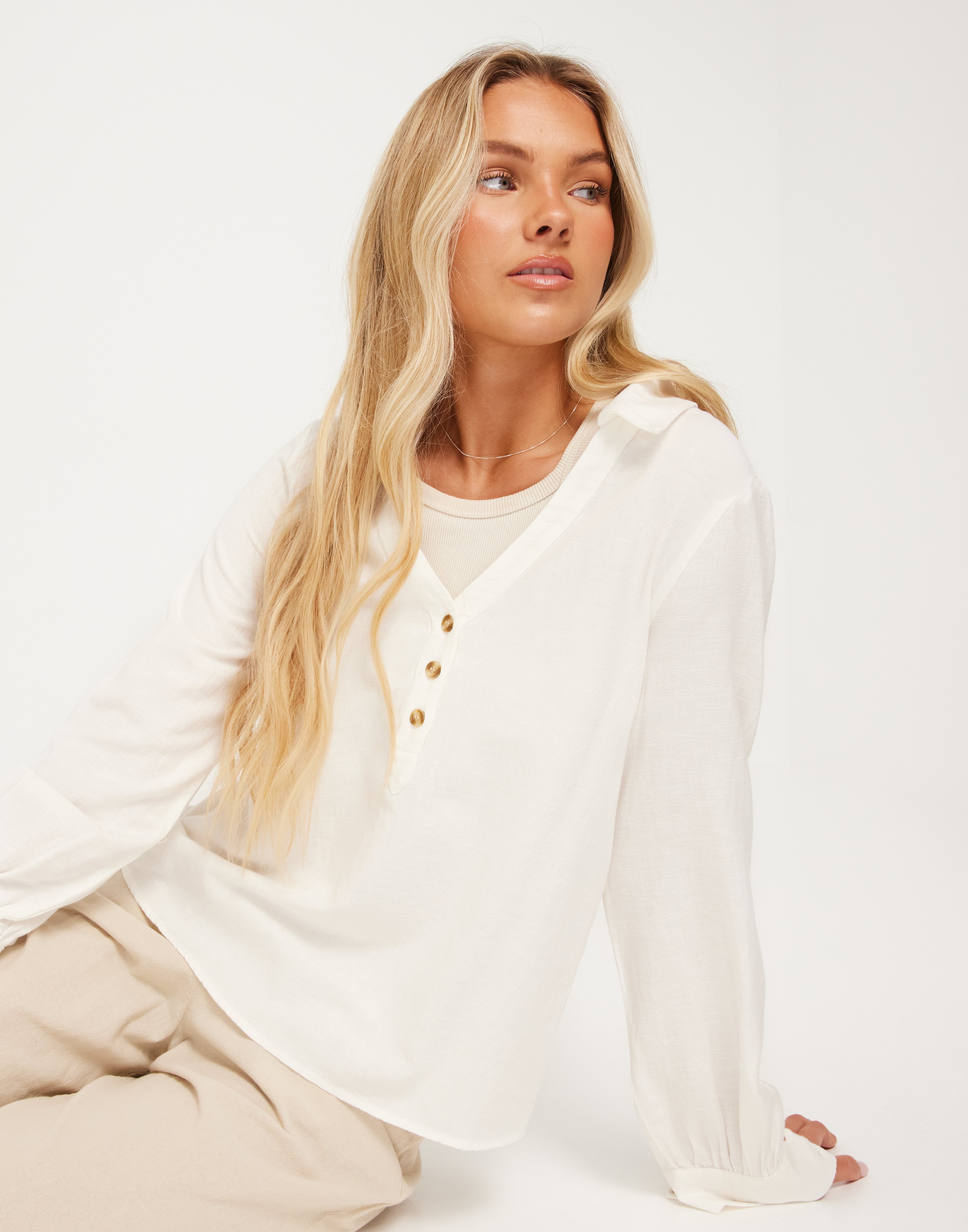 VILA VIPRISILLA V NECK Robe Chemise Green Milieu/vert Chinu00e9