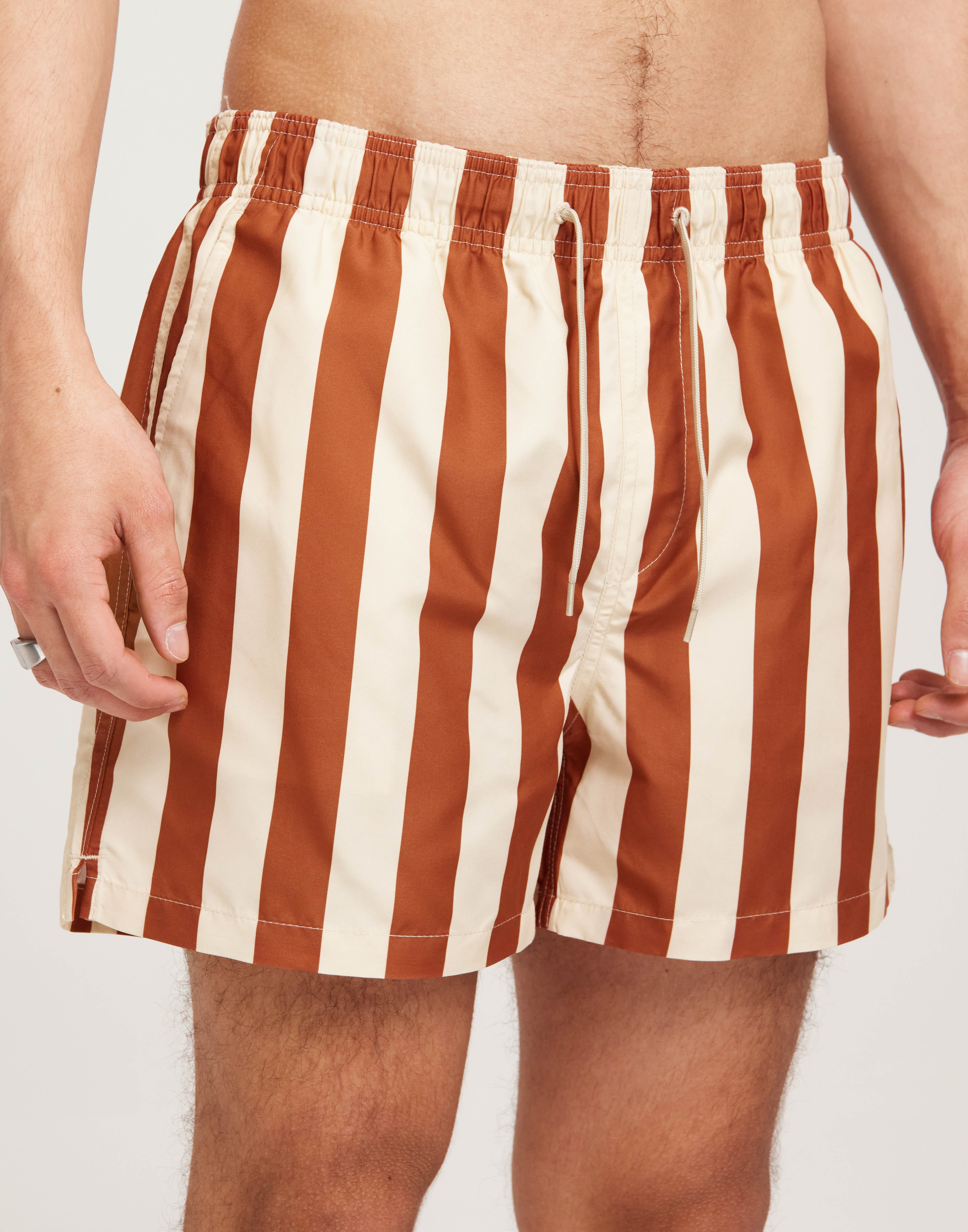 Short De Bain SELECTED HOMME - 100% Polyester Recyclé, Ceinture Réglable, Poches Latérales - Pour Plage, Piscine, Loisirs