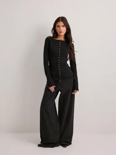 Nelly Front Button LS Top blusar dam – bild 2