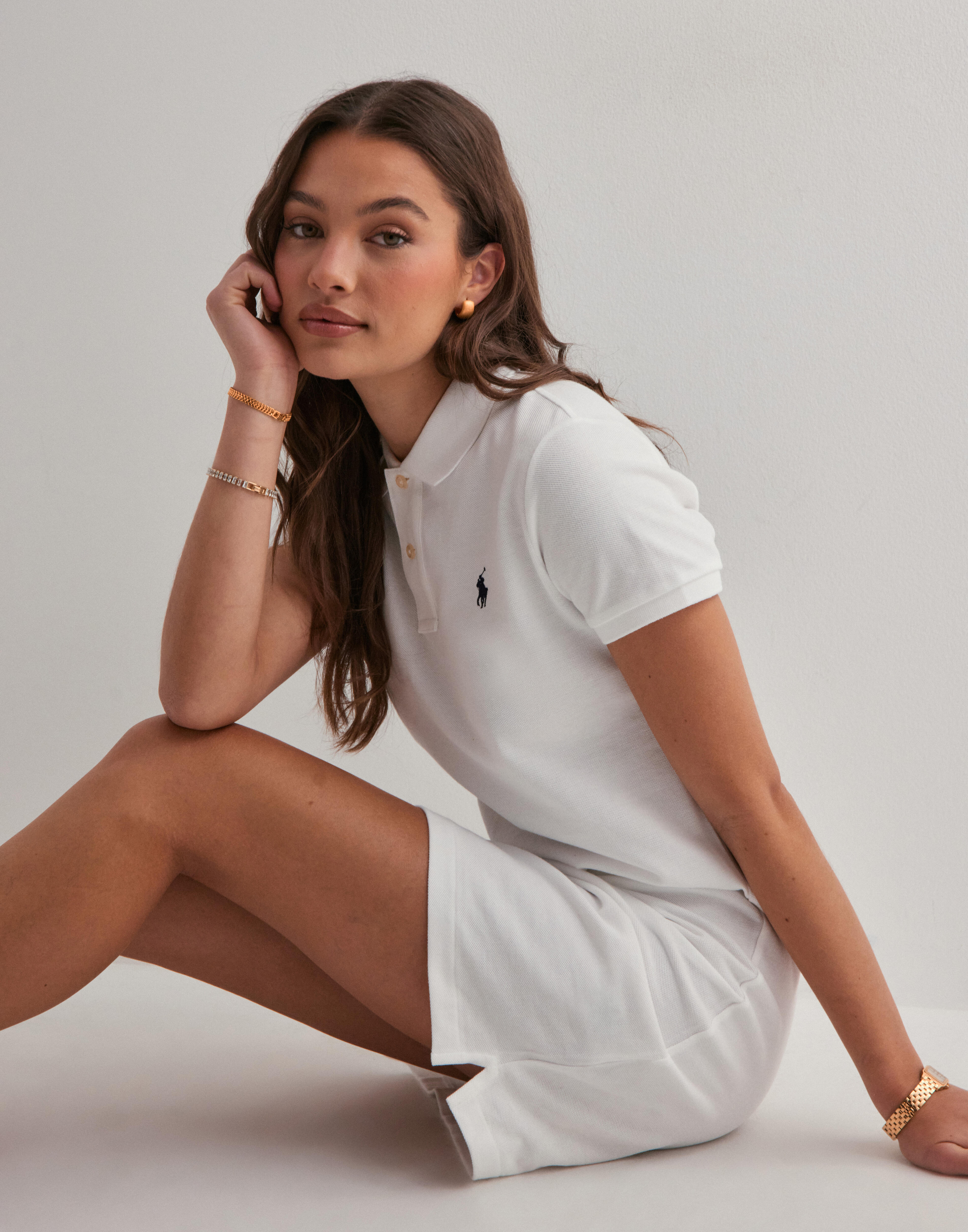 Buy Polo Ralph Lauren POLO LCY DRS-SHORT SLEEVE-CASUAL DRESS - White |  Nelly.com