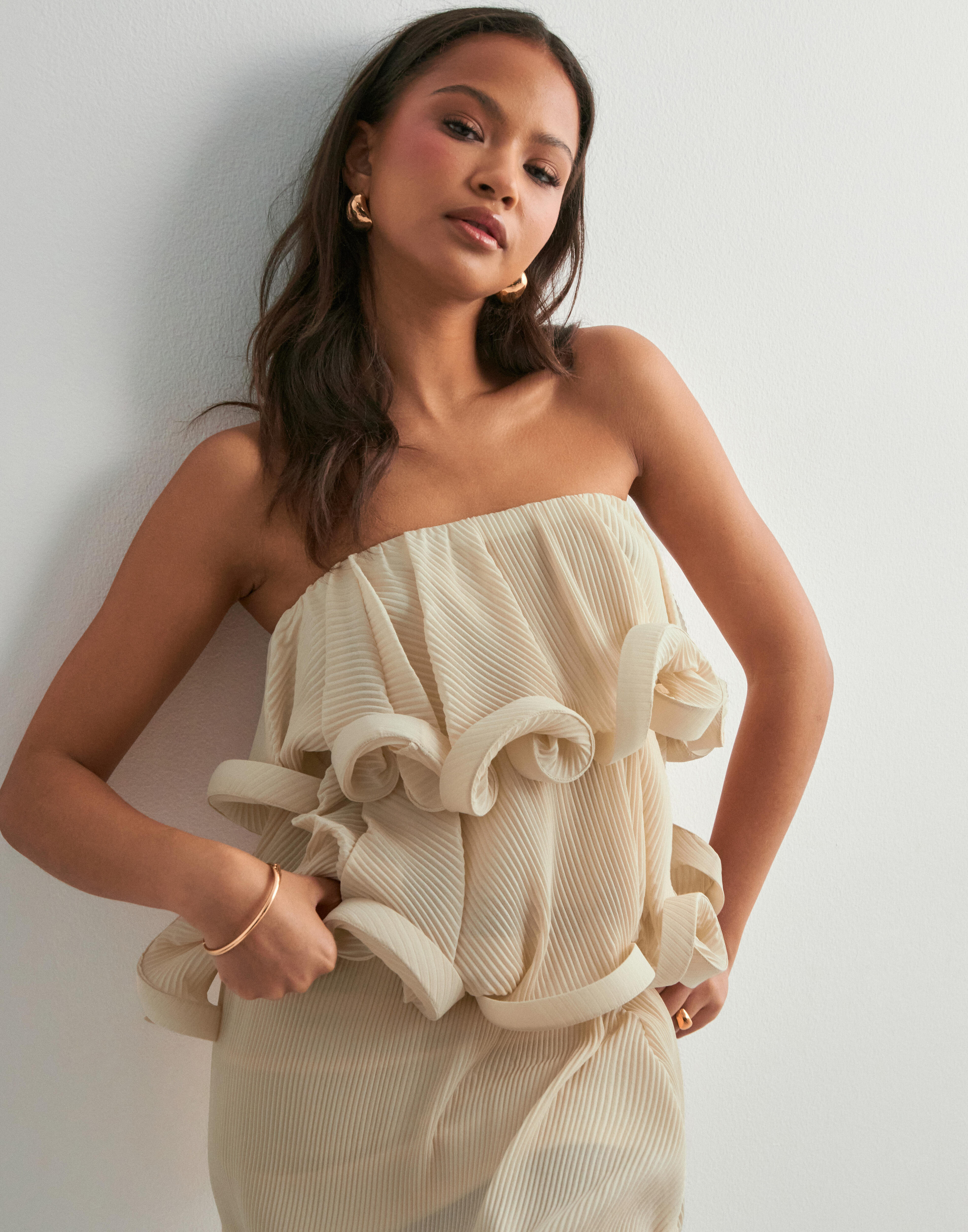 meltthelady メルトザレディ basic tube tops ElliTarr Basic Tube Tops for Women Strapless Bandeau Top