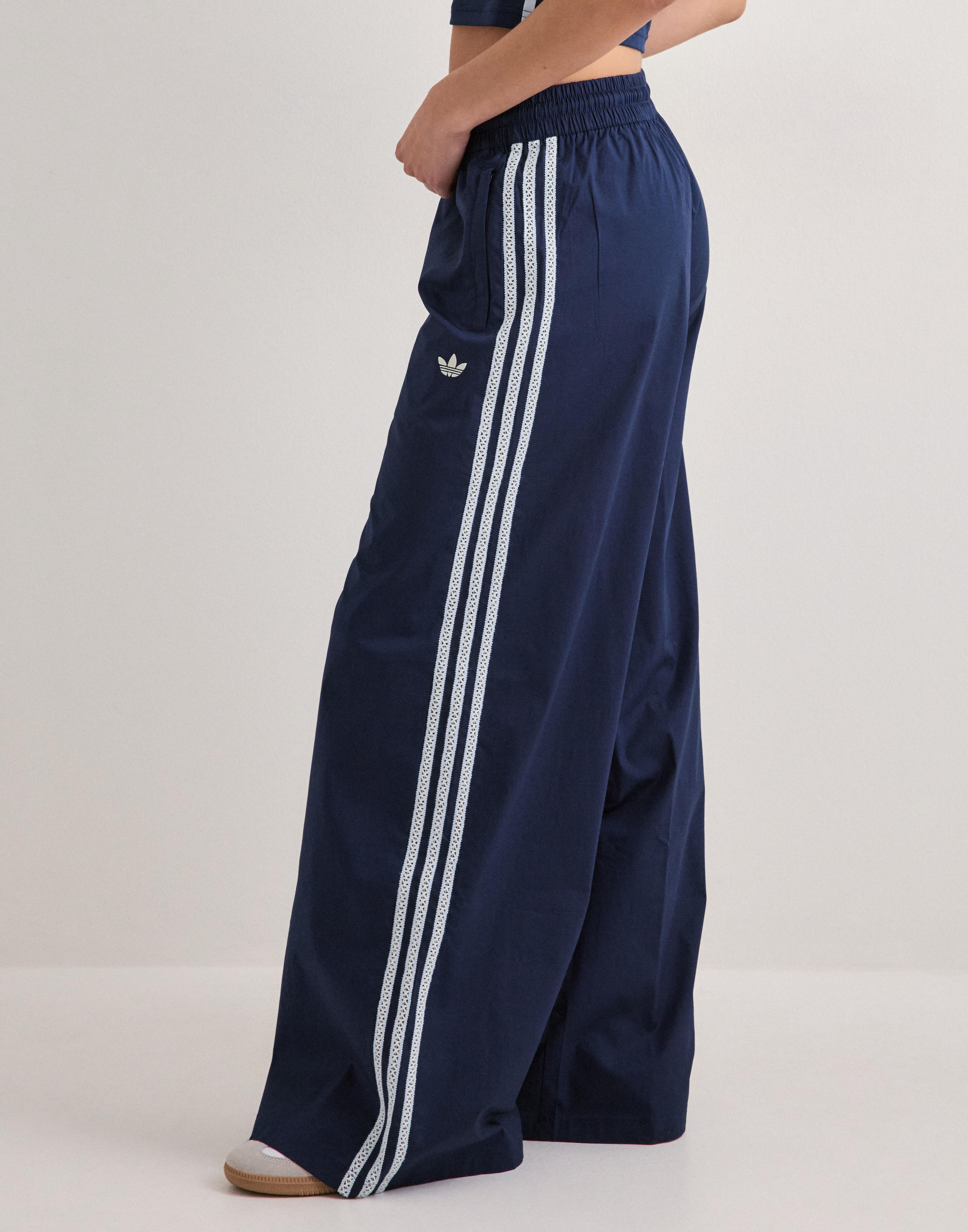 Buy Adidas Originals Wide Leg Pants - Navy | Nelly.com