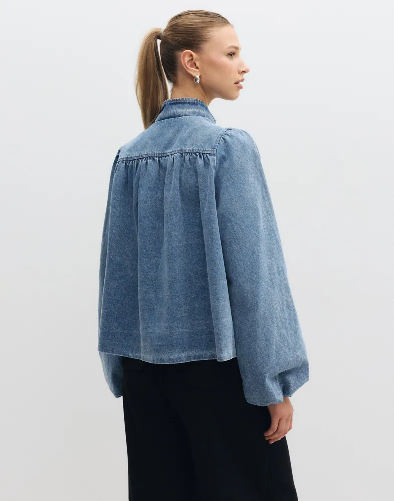NEO NOIR Tirsa Denim Jacket jackor dam – bild 3