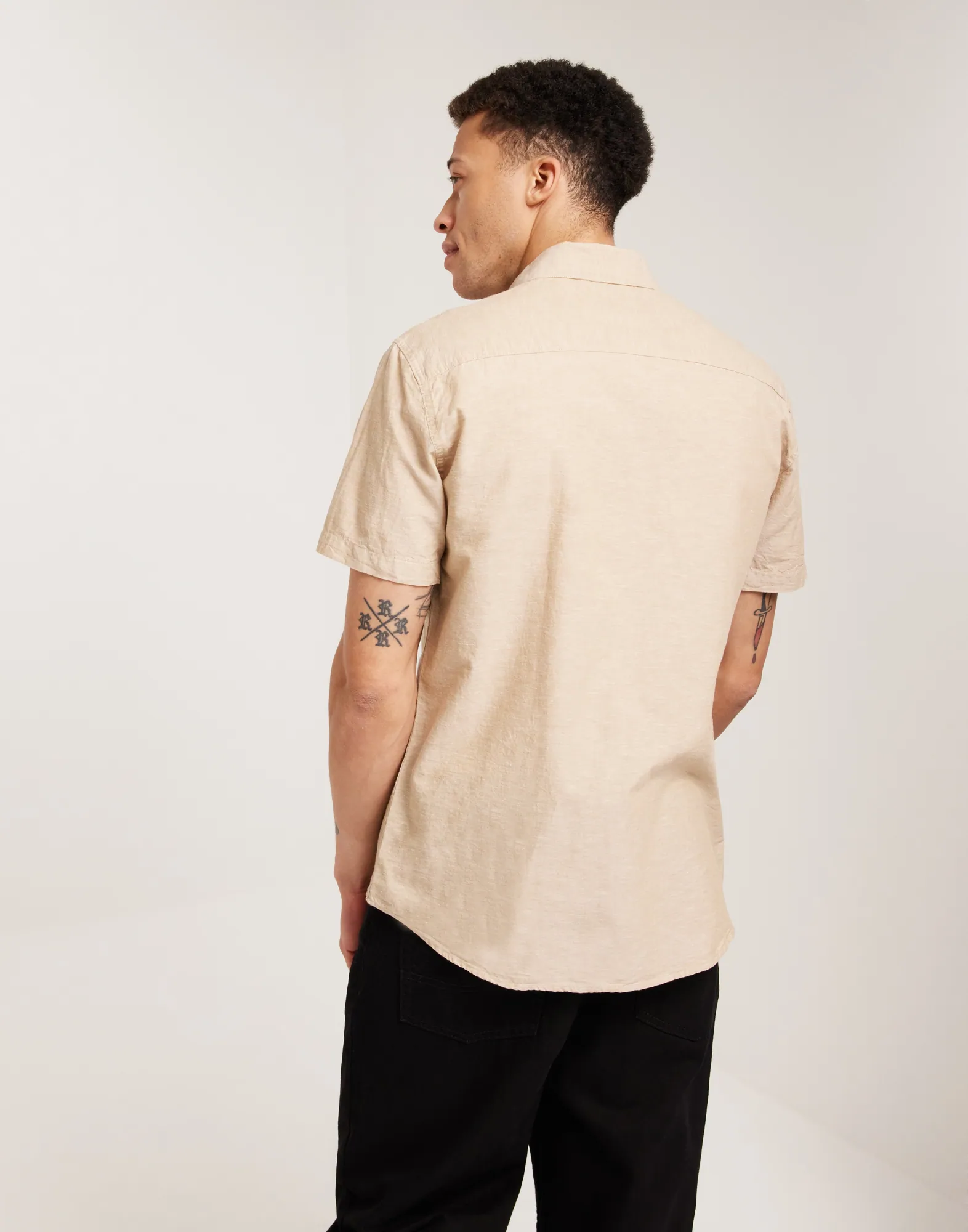 SLHREGNEW-LINEN SHIRT SS CLASSIC