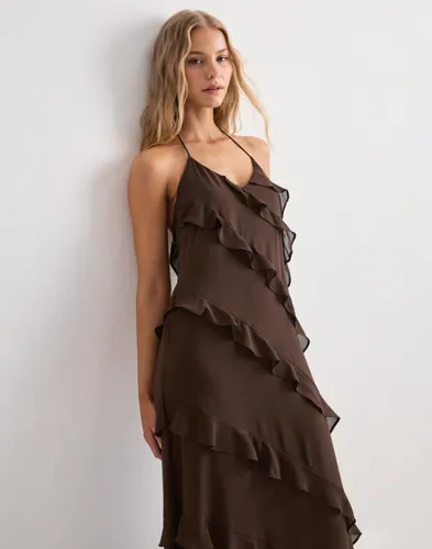 VERO MODA Vmmarjorie Sl Flounce Maxi Dress Ex maxiklänningar dam – bild 2