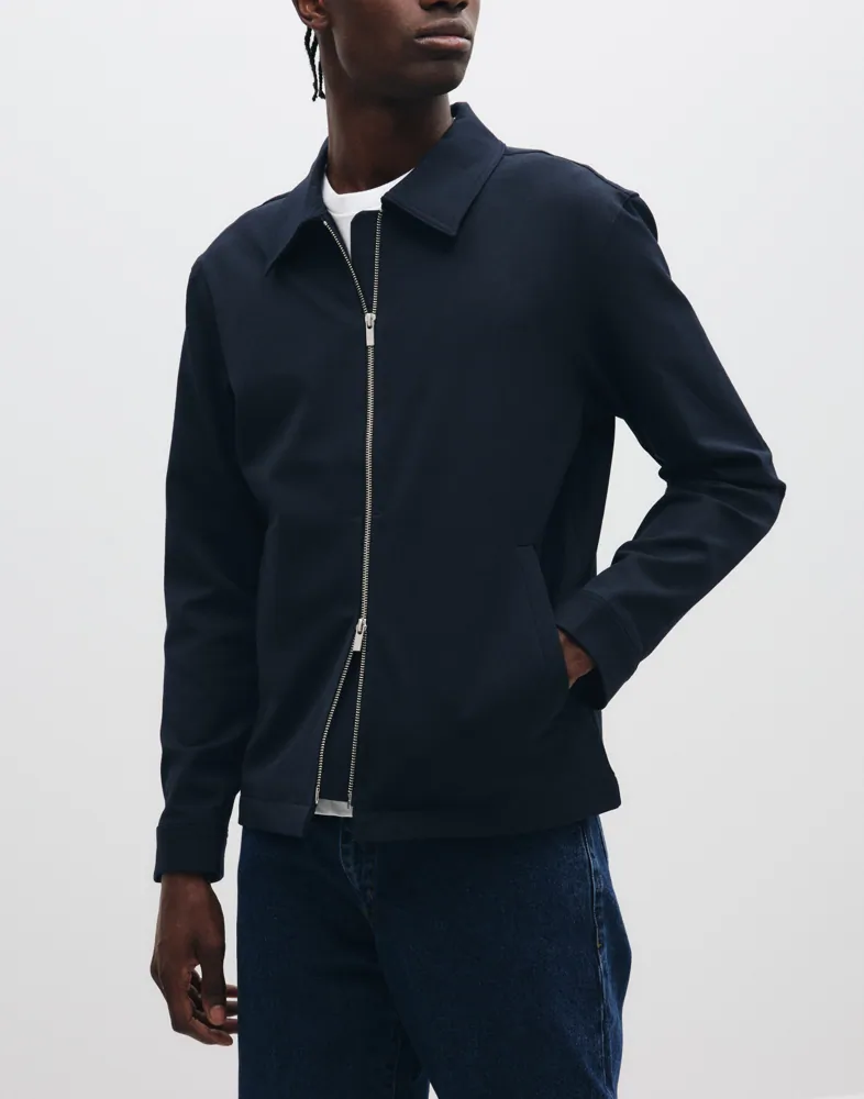 Slmregular Finn Zip Jacket Noos Overshirts