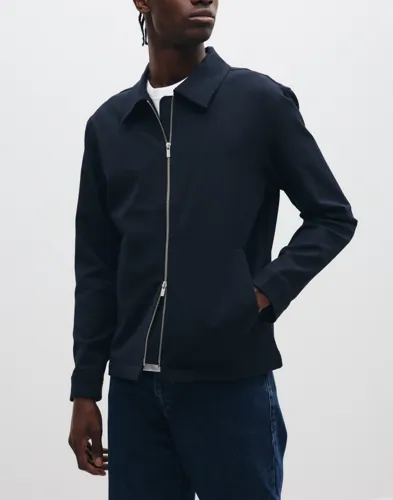 Slmregular Finn Zip Jacket Noos Overshirts