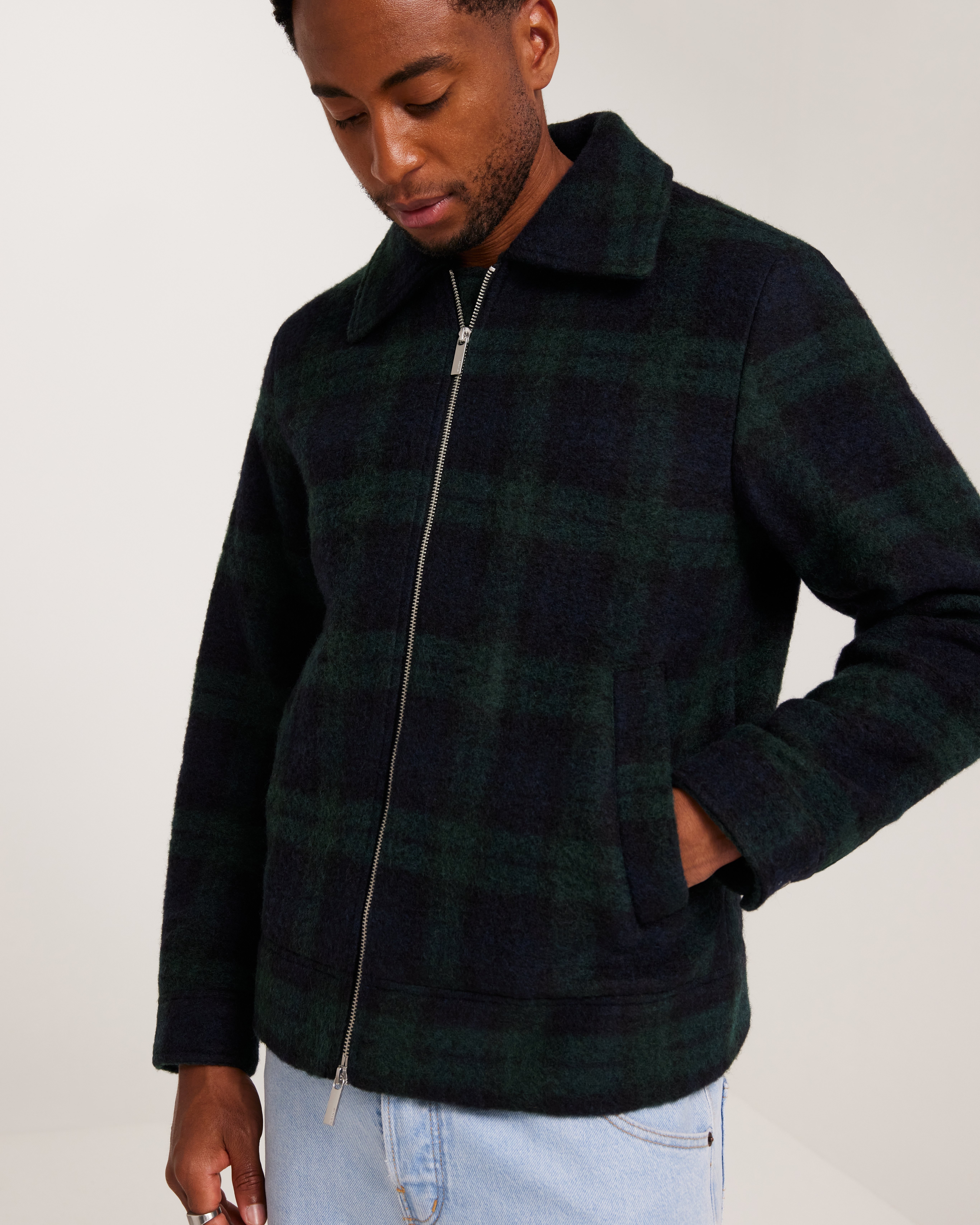 Wool blouson hotsell