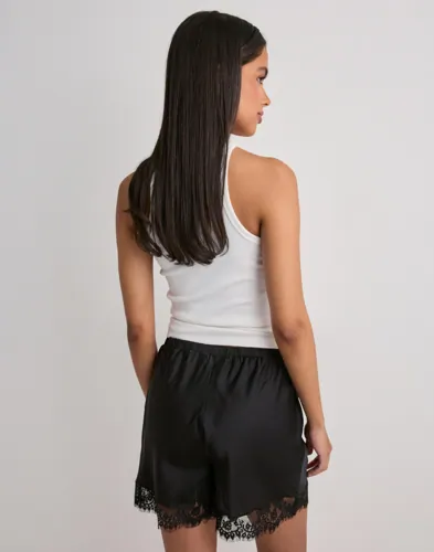 PIECES Pcjessa Mw Shorts W/Lace Wvn Bc dam – bild 3