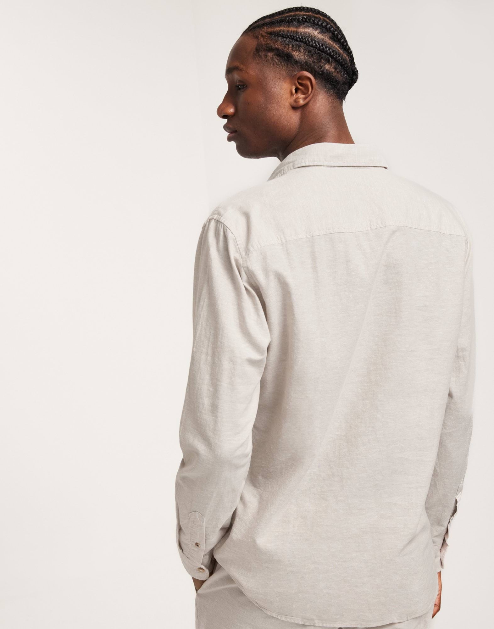 JJESUMMER LINEN BLEND SHIRT LS SN