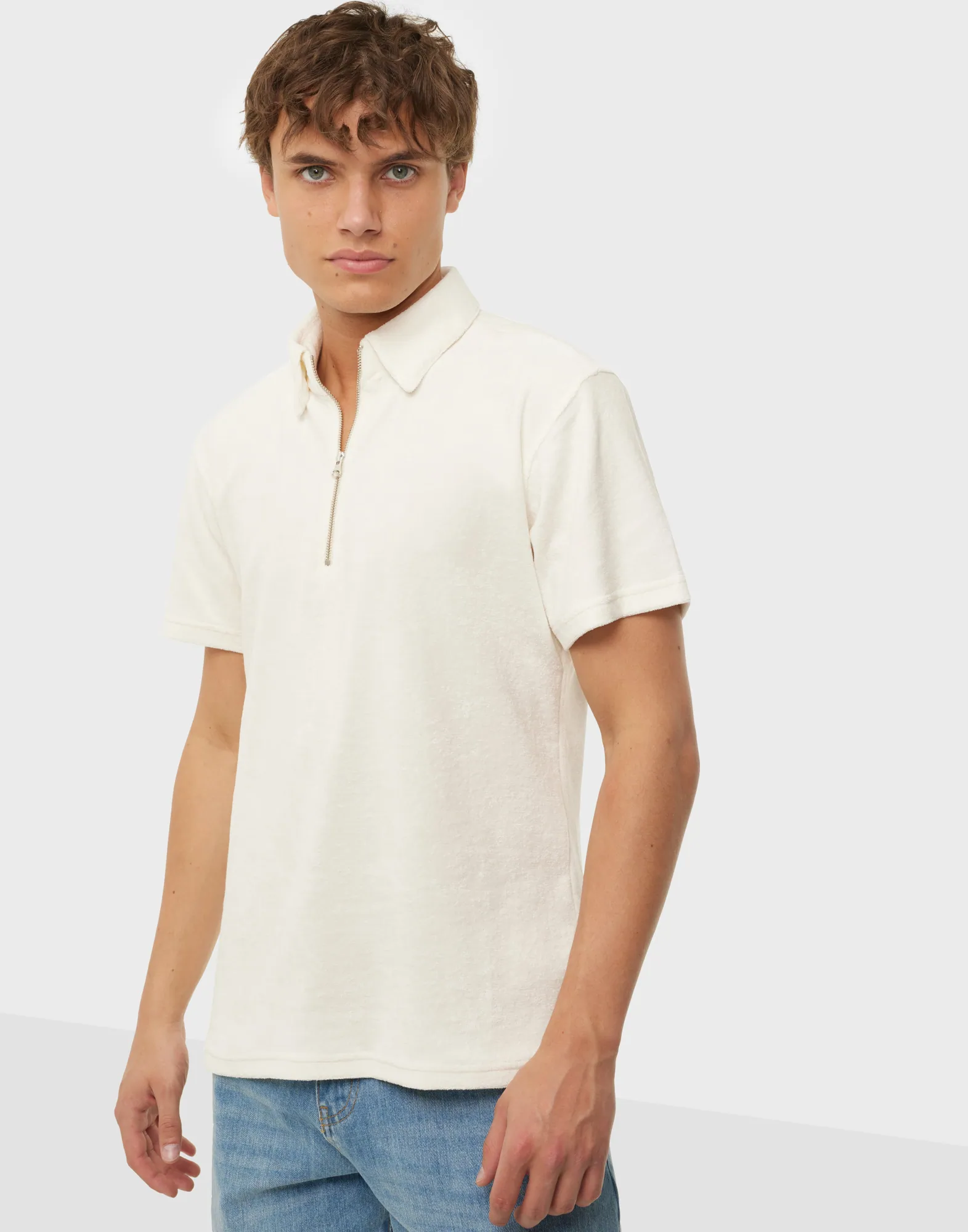 Cay terry half zip shirt