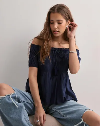 Nelly Tassel Blouse blusar dam – bild 2