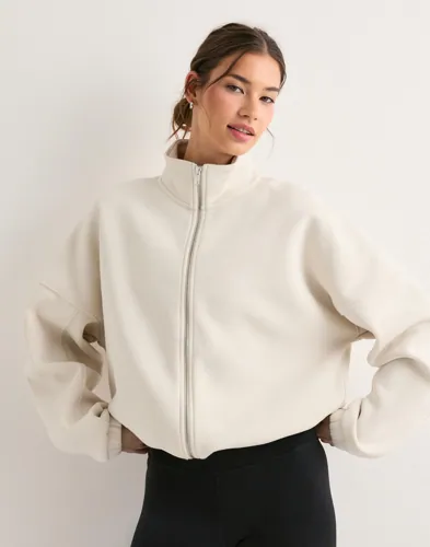 Aim'n - Beige - Campus Sweat Zip Jacket