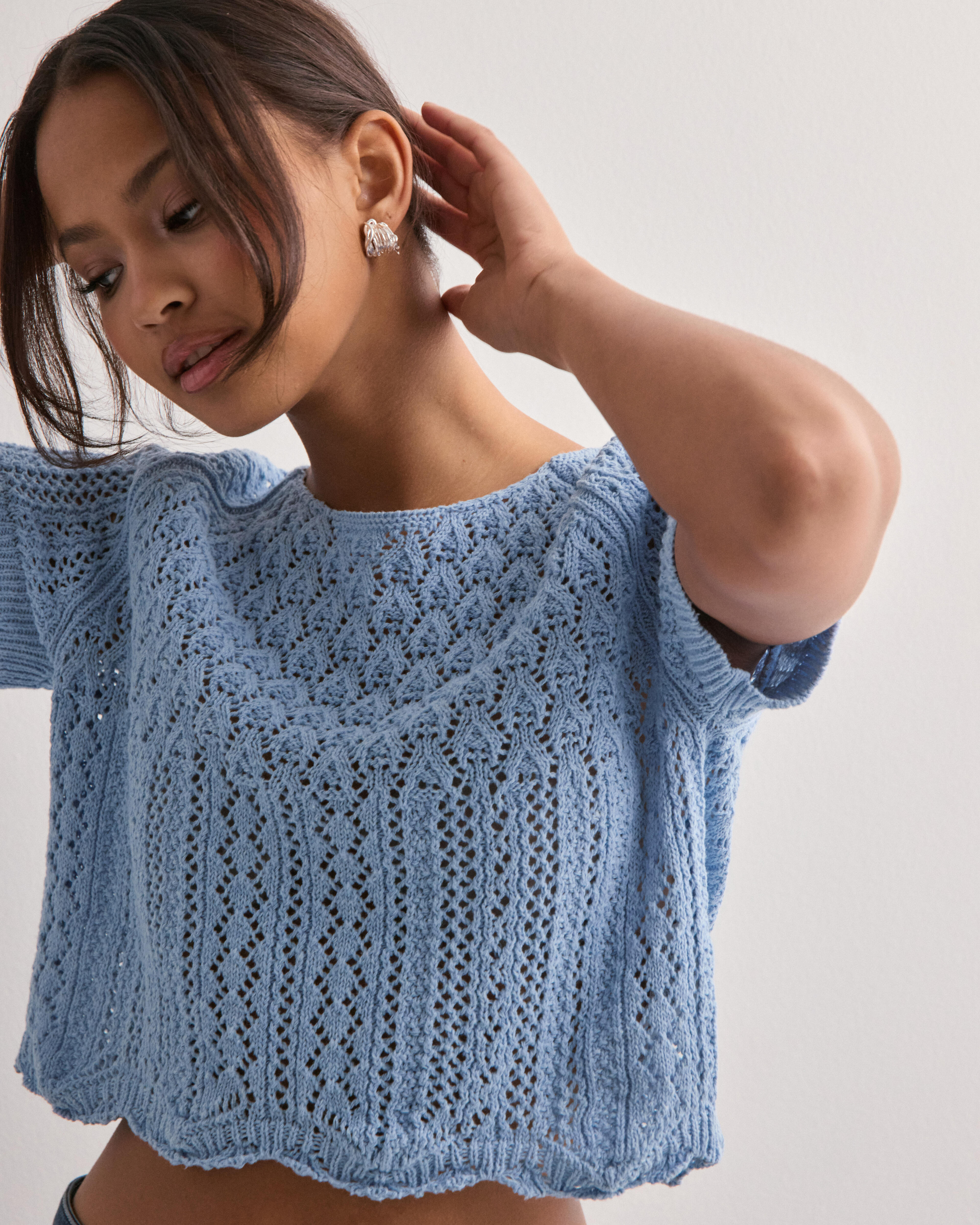 Buy Pieces PCFAMILLA SS MOCK NECK KNIT TOP D2D - Medium Grey Buy Pieces PCFAMILLA SS MOCK NECK KNIT TOP D2D - Medium Grey