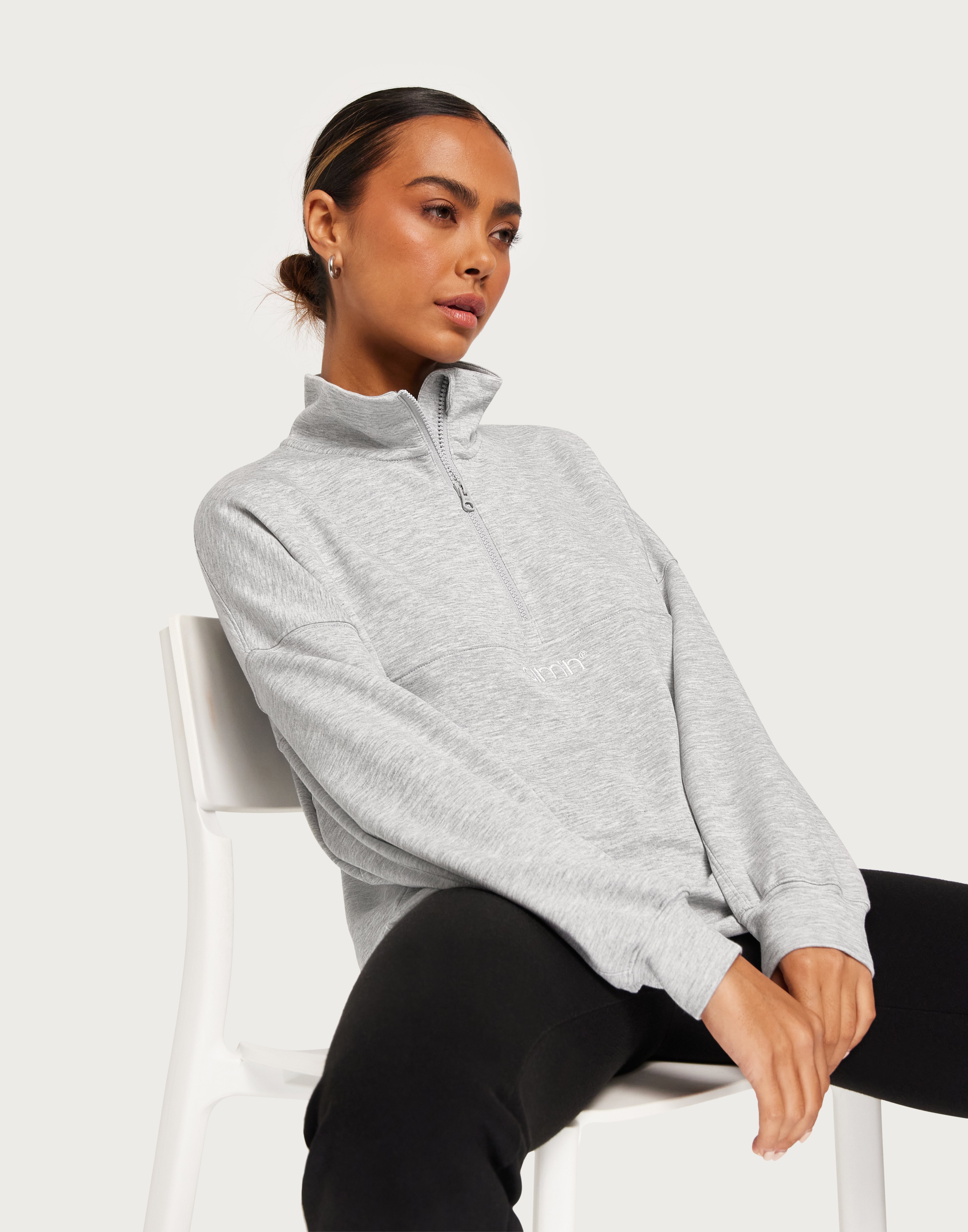 Aim'n - Grå - Comfy Half Zip