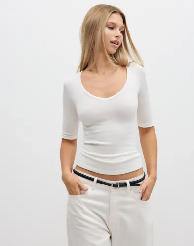 V Neck Half Sleeve Top