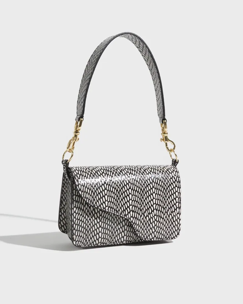 Nellie Snake Trim Crossbody Bag