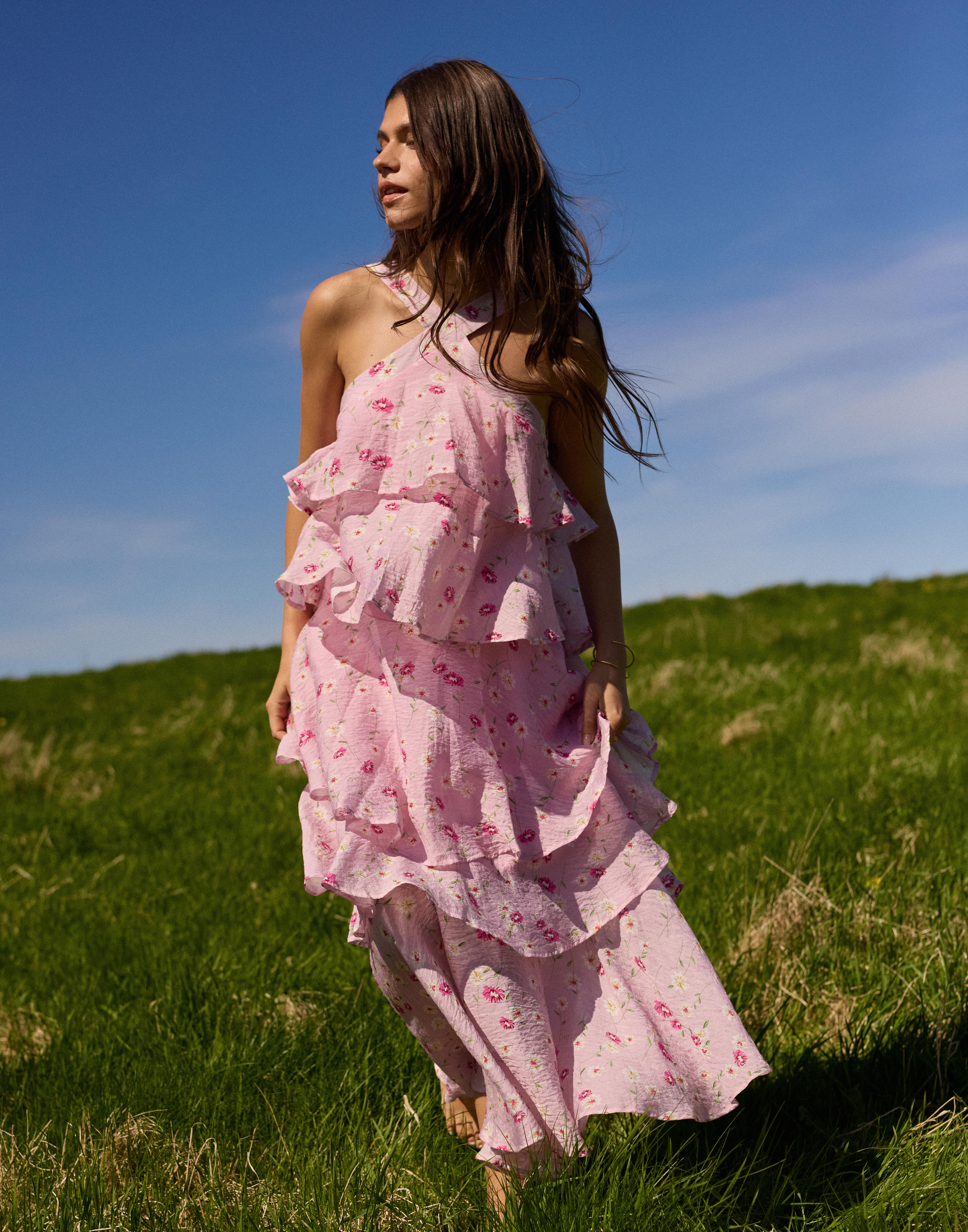 Buy Only ONLCINDERELLA S/L LAYERED DRESS PTM - Orchid Pink | Nelly.com