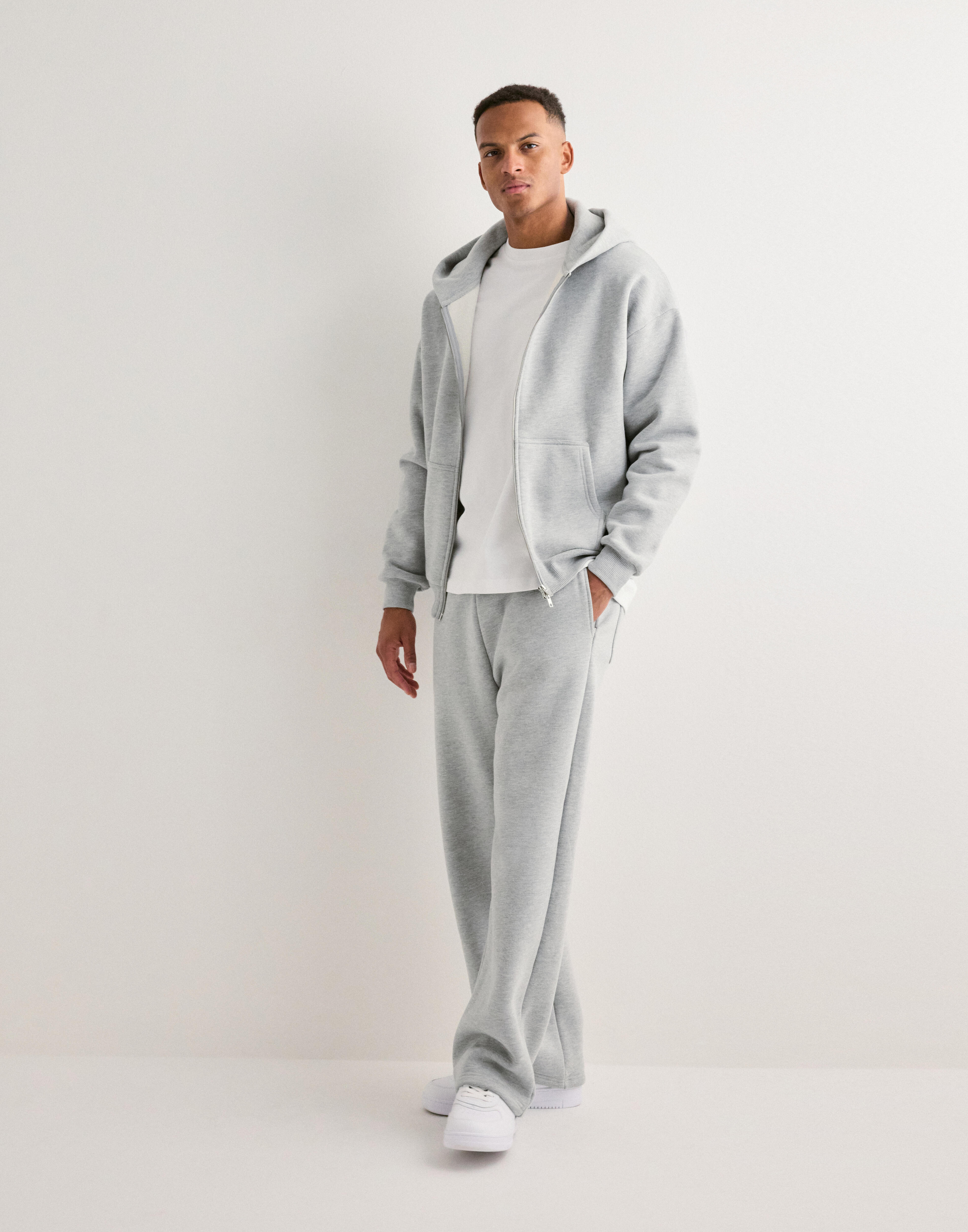 Buy Que Sera Sera Cozy Zip Hoodie - Grey Melange | NLYMAN