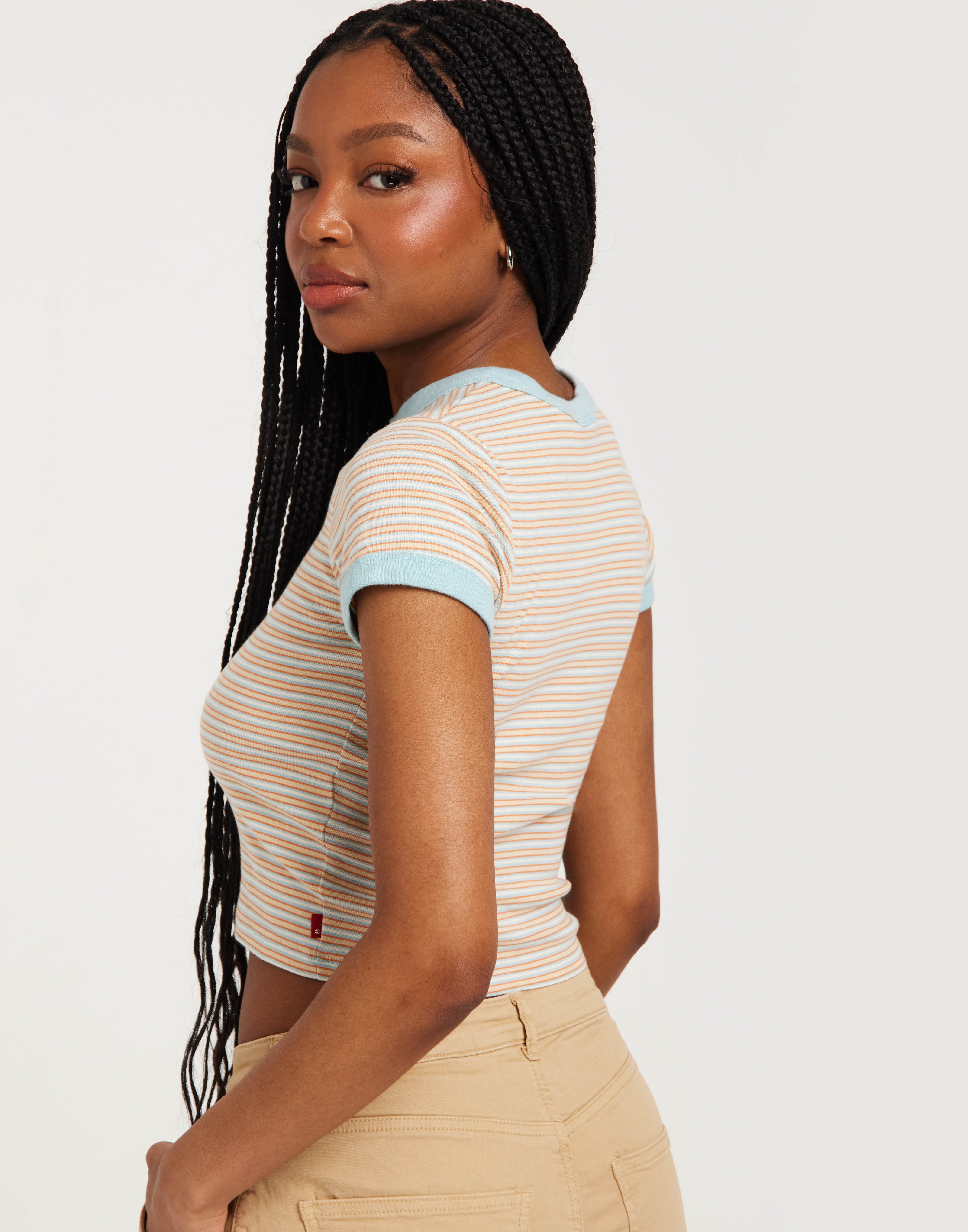 Mini Ringer Small Köp Levi's MINI RINGER TEE - Blue | Nelly.com