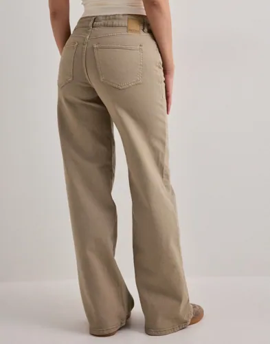 Pieces - Beige - Pcselma Lw Wide Colored Noos Jeans